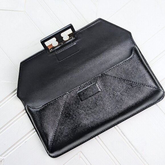 TORY BURCH Gigi Patent Clutch Bag - Picture 8 of 16